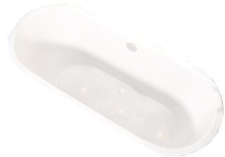 Ванна из искусственного камня AquaStone Лира 165x71см белый